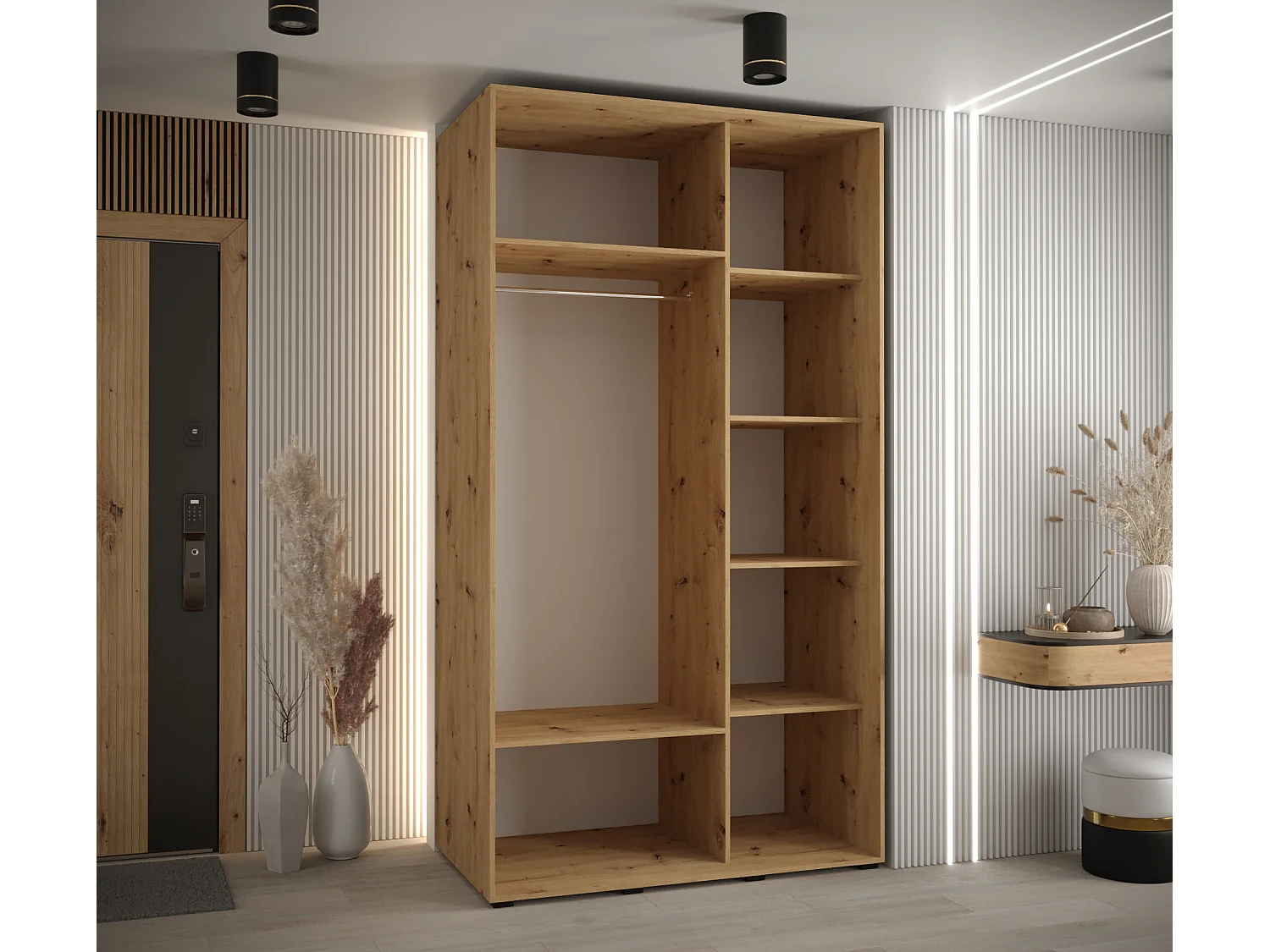 SCHWEBETÜRENSCHRANK 235,2/130/60 2-türig