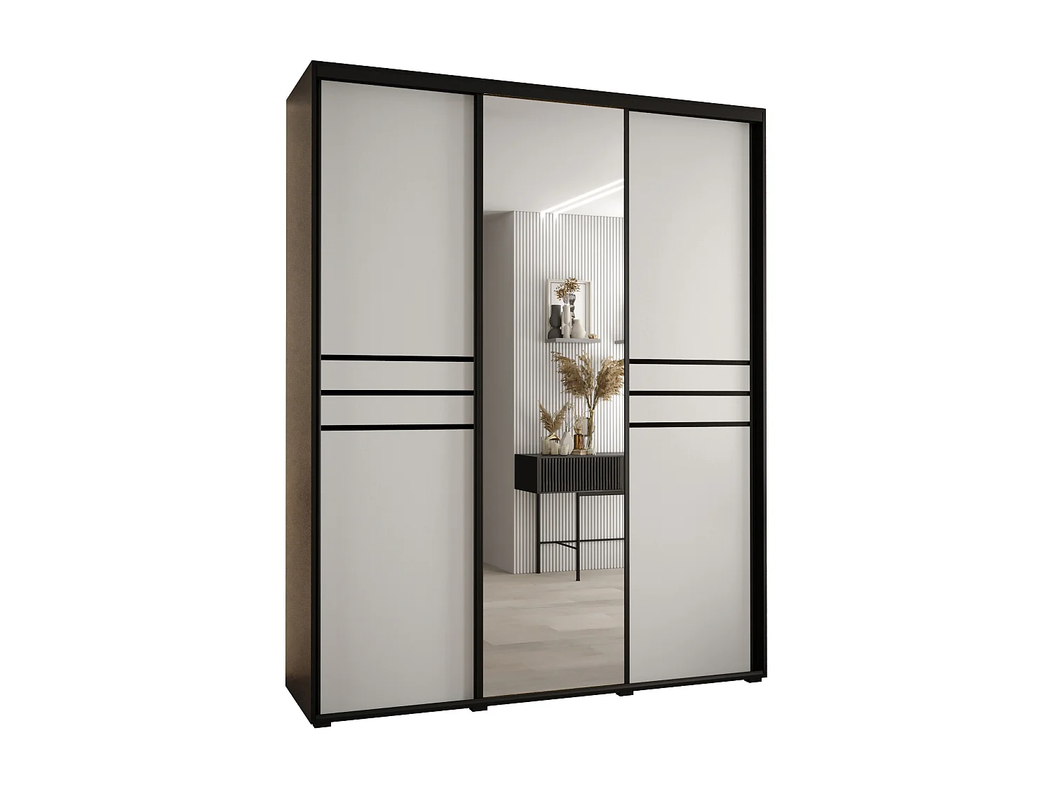 ARMOIRE DAVOS 11 À PORTES COULISSANTES 235,2/190/60 3 portes