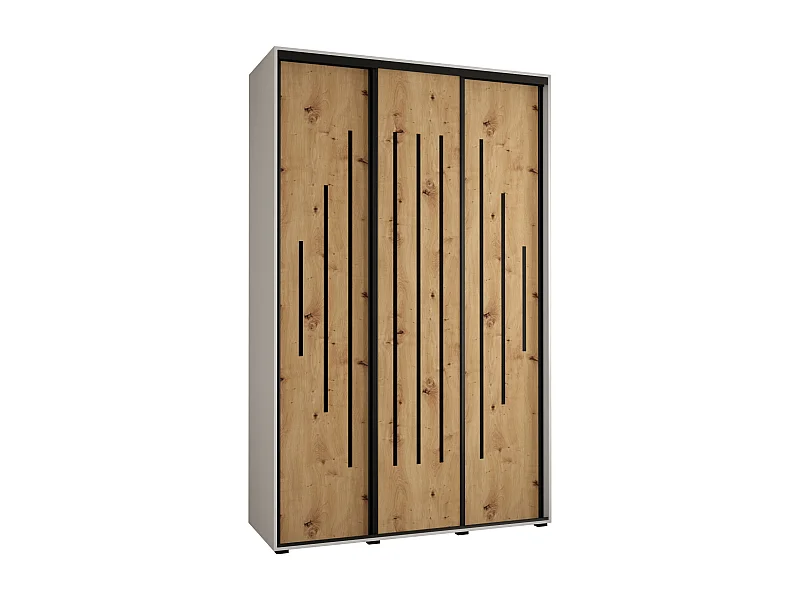 ARMOIRE DAVOS 12 À PORTES COULISSANTES 235,2/150/60 3 portes