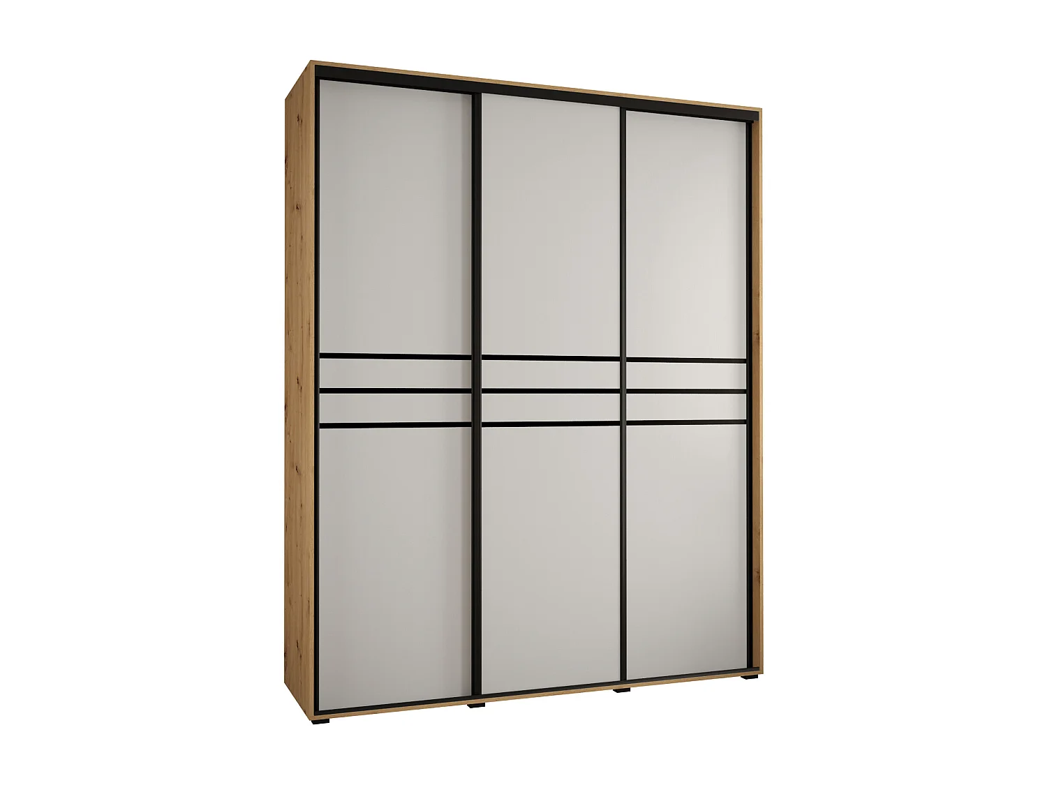 Armadio con ante a battente 235,2/200/45 3-porte