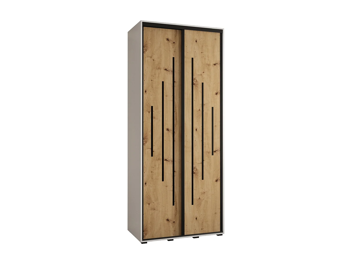 ARMOIRE DAVOS 12 À PORTES COULISSANTES 235,2/120/60 2 portes