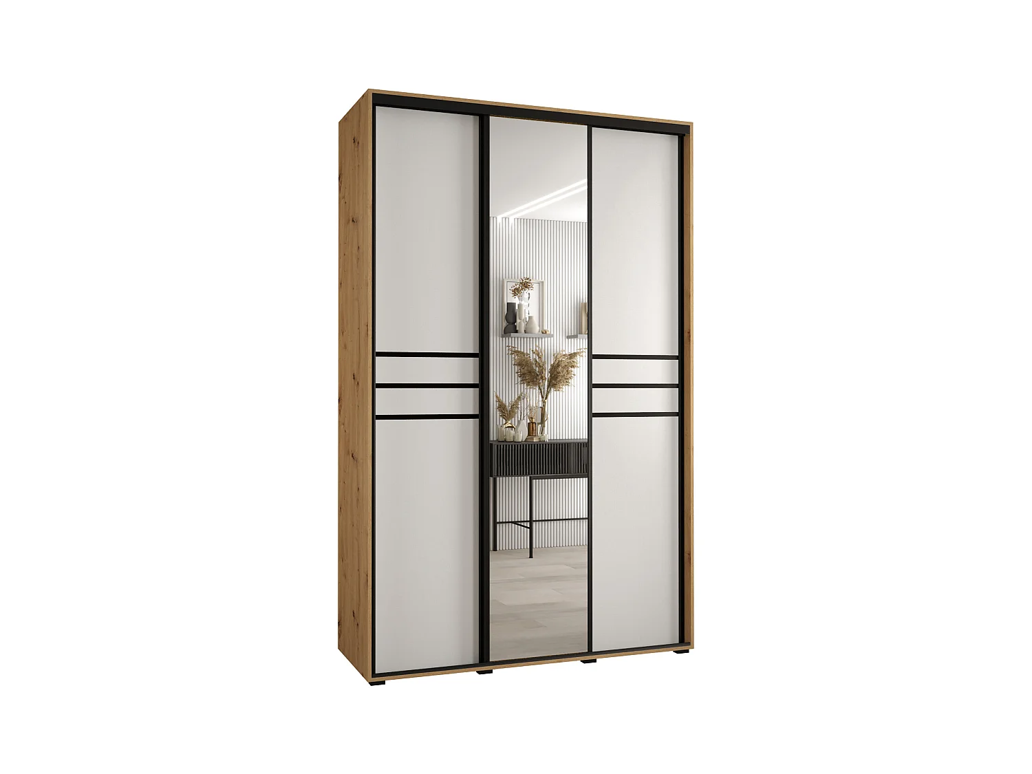 SCHWEBETÜRENSCHRANK 235,2/150/60 3-türig