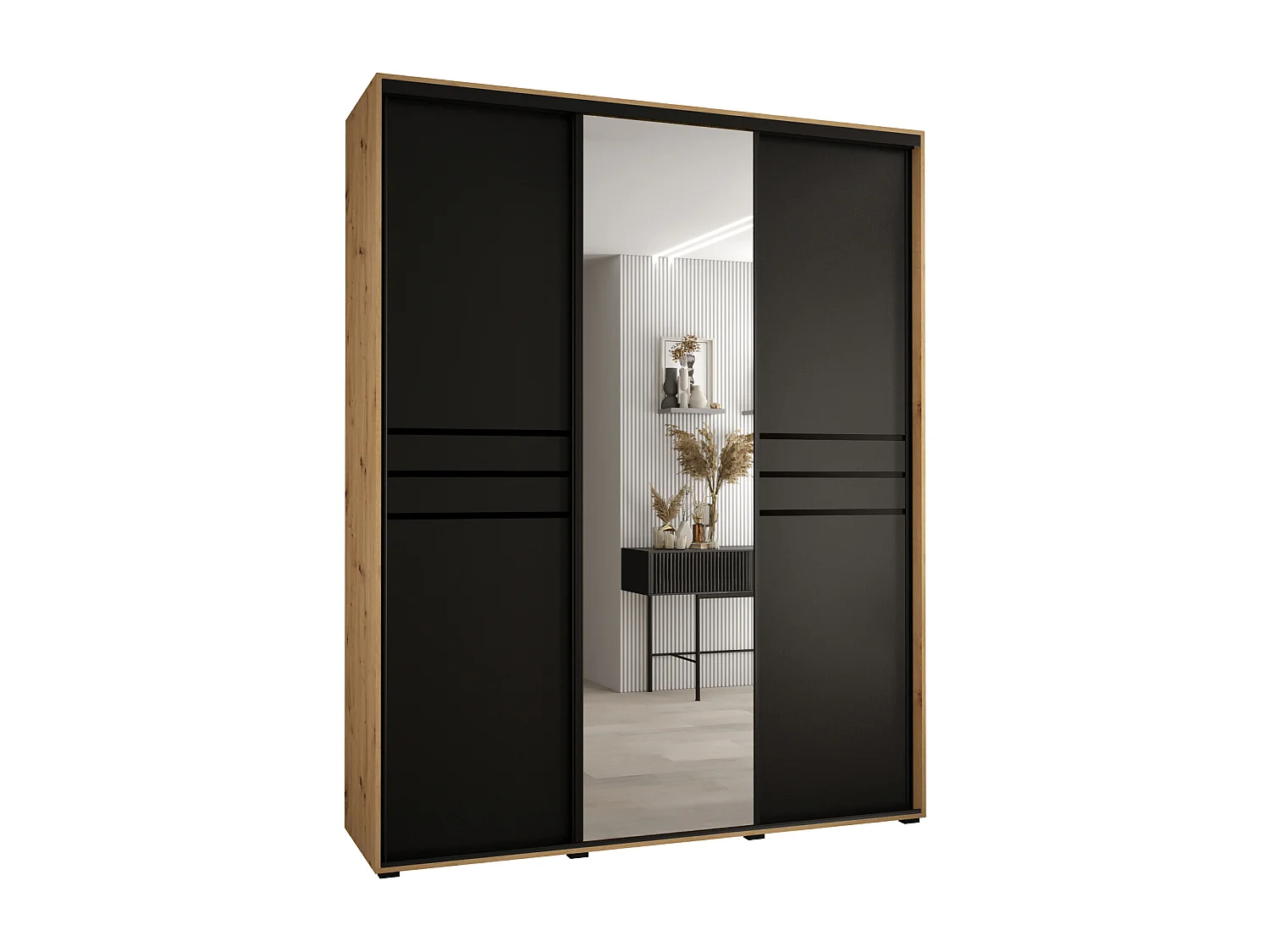 ARMOIRE DAVOS 11 À PORTES COULISSANTES 235,2/200/45 3 portes