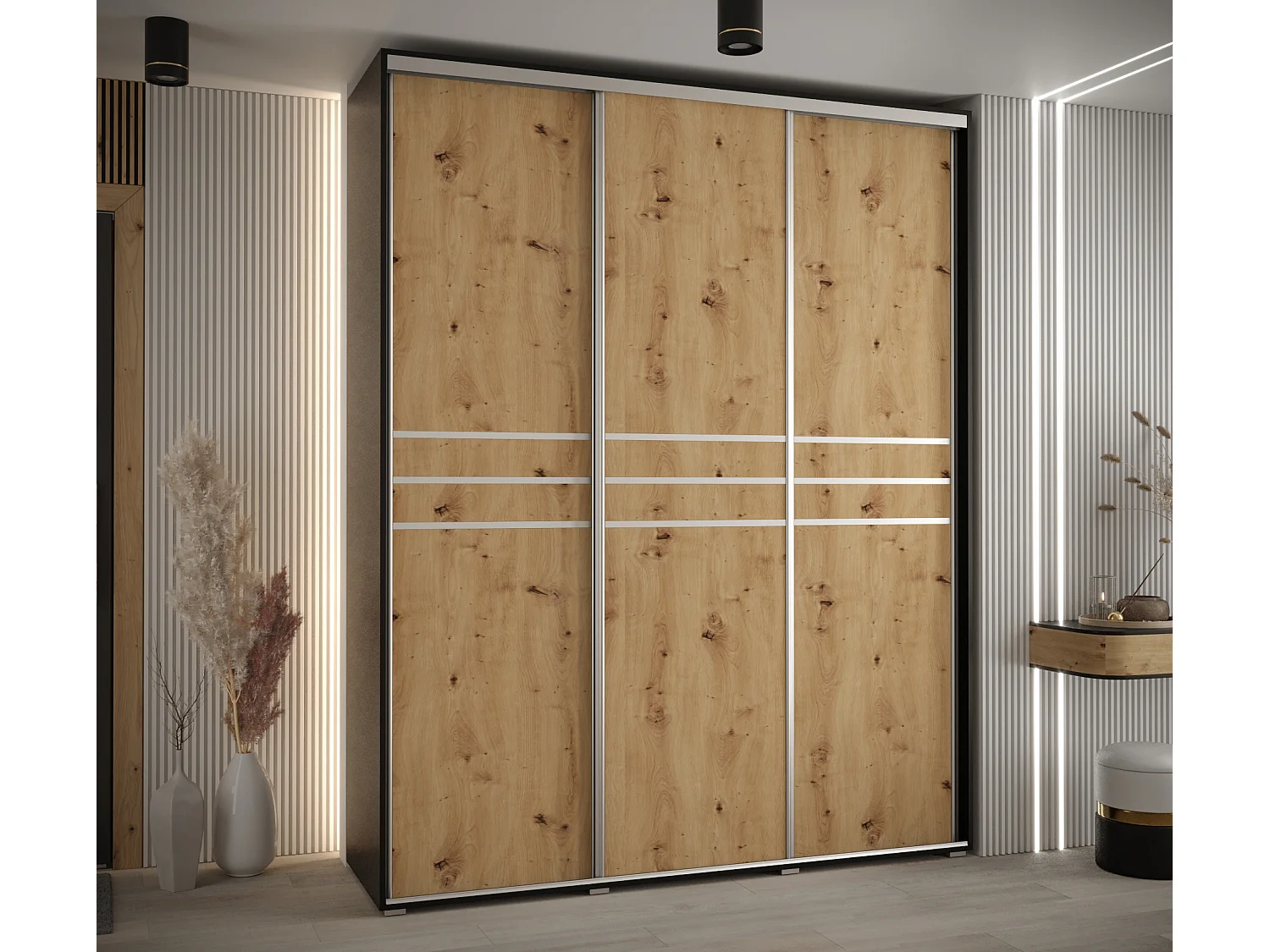 SCHWEBETÜRENSCHRANK 235,2/200/45 3-türig