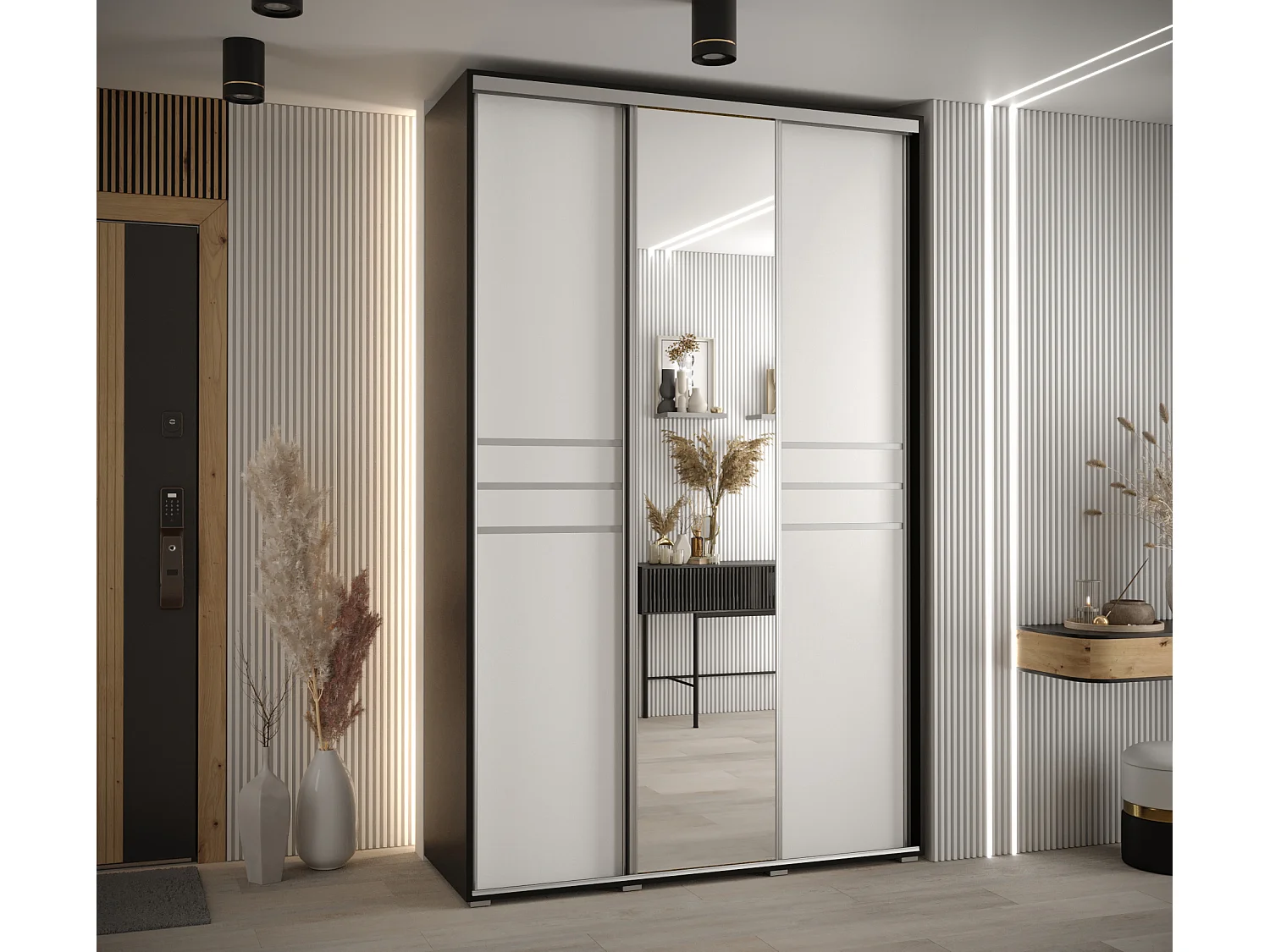 ARMOIRE DAVOS 11 À PORTES COULISSANTES 235,2/150/60 3 portes