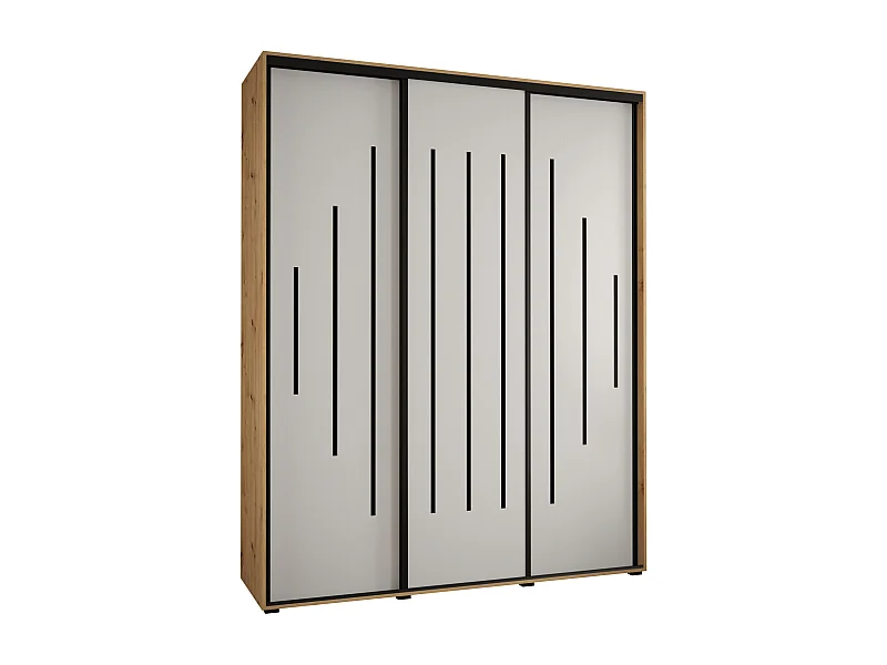 ARMOIRE DAVOS 12 À PORTES COULISSANTES 235,2/200/45 3 portes