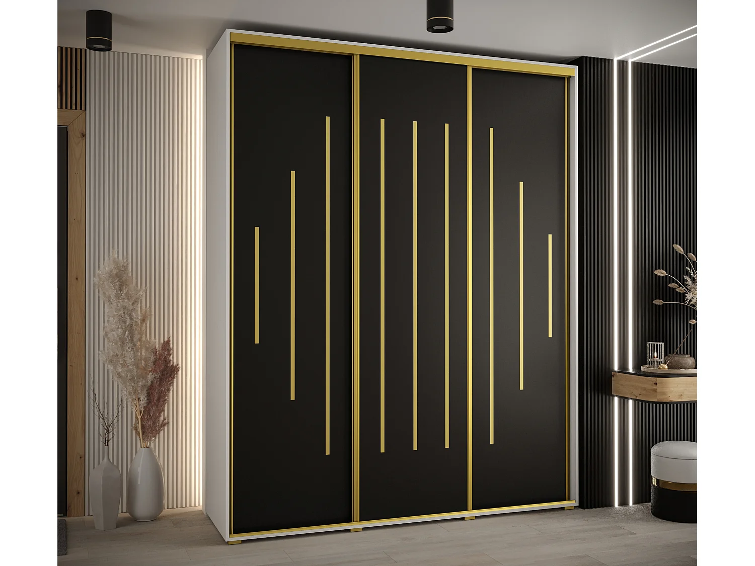 ARMOIRE DAVOS 12 À PORTES COULISSANTES 235,2/200/45 3 portes