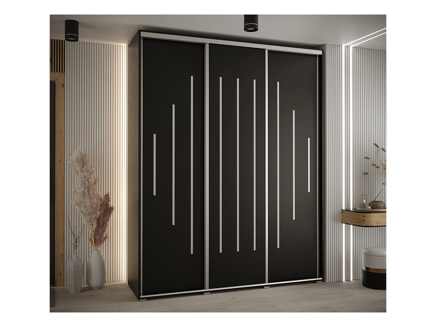 ARMOIRE DAVOS 12 À PORTES COULISSANTES 235,2/200/45 3 portes