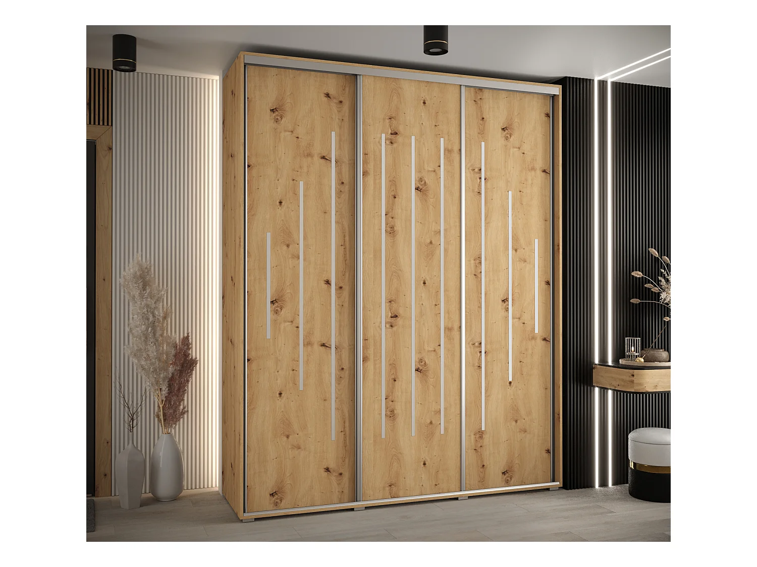 ARMOIRE DAVOS 12 À PORTES COULISSANTES 235,2/200/45 3 portes