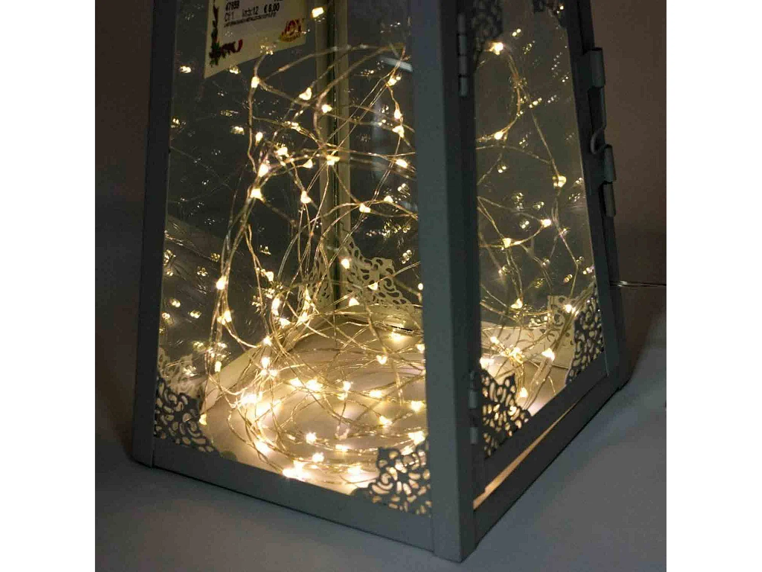 Lumineuse interieur à batterie, guirlande lumineuse Noël 100 LED, couleur blanc chaud (10 m)