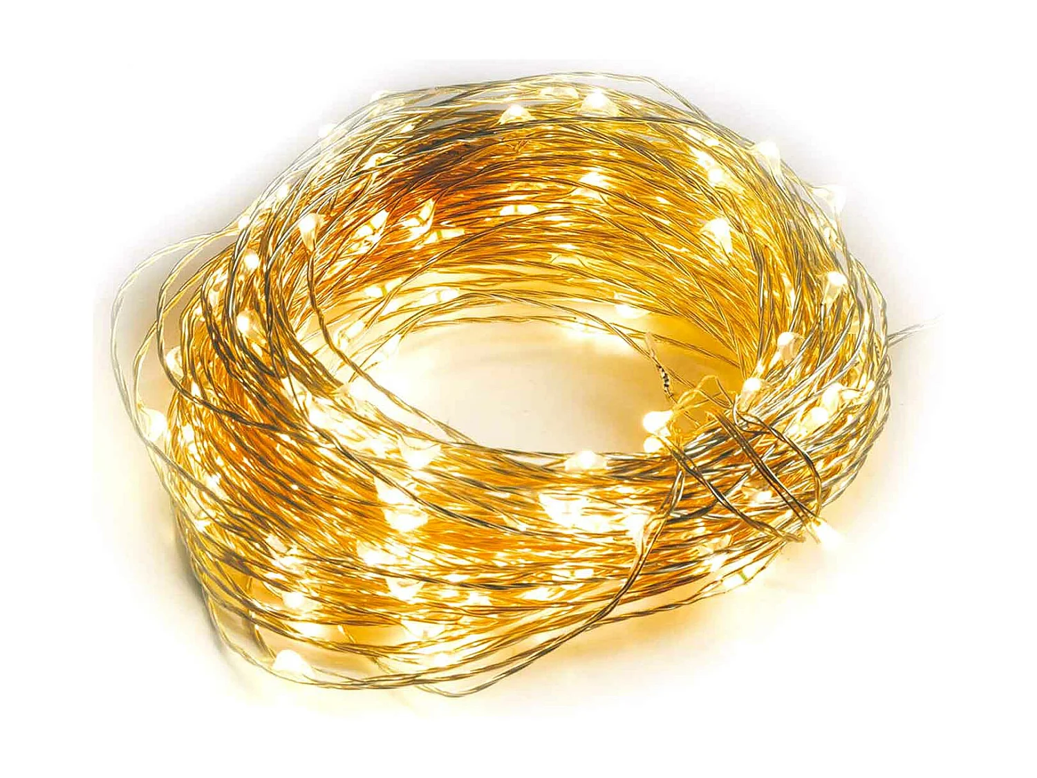 Lumineuse exterieur couleur blanc chaud, guirlande lumineuse Noël 300 micro LED