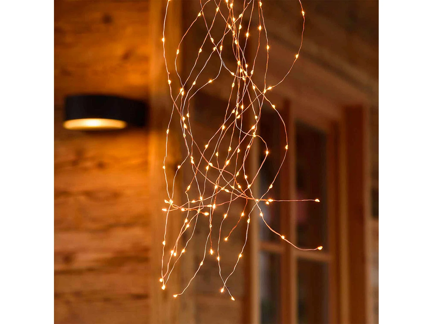 Lumineuse exterieur couleur blanc chaud, guirlande lumineuse Noël 300 micro LED