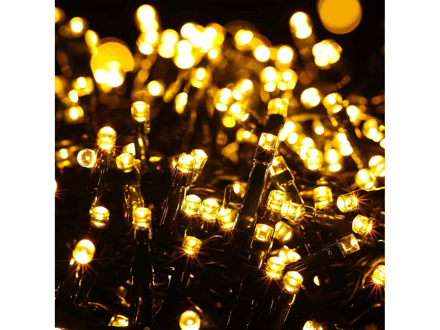 Luces Navidad color blanco cálido, guirnalda luces exterior 1000 LED