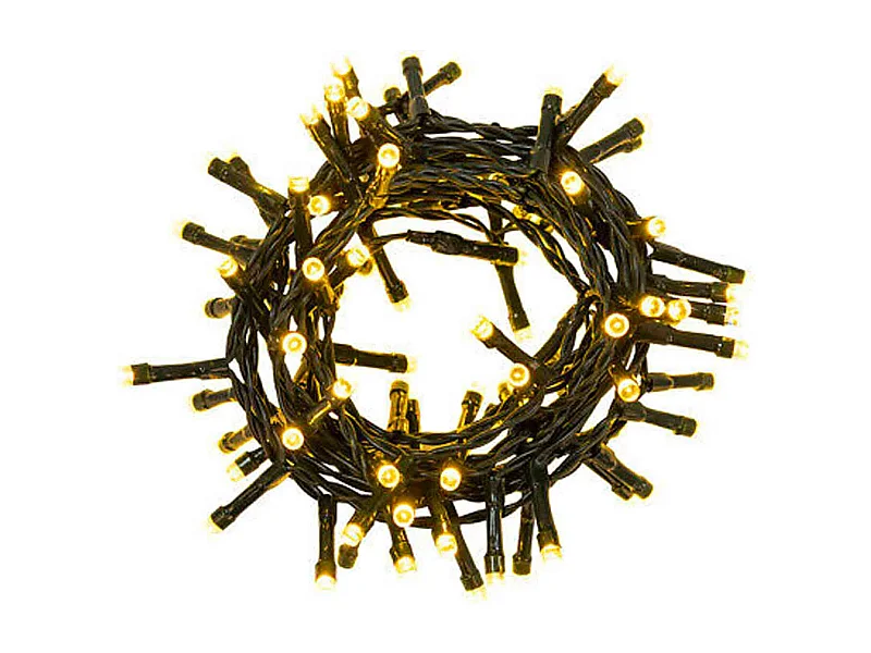 Luci di Natale colore bianco caldo, catena luminosa per esterno 100 LED