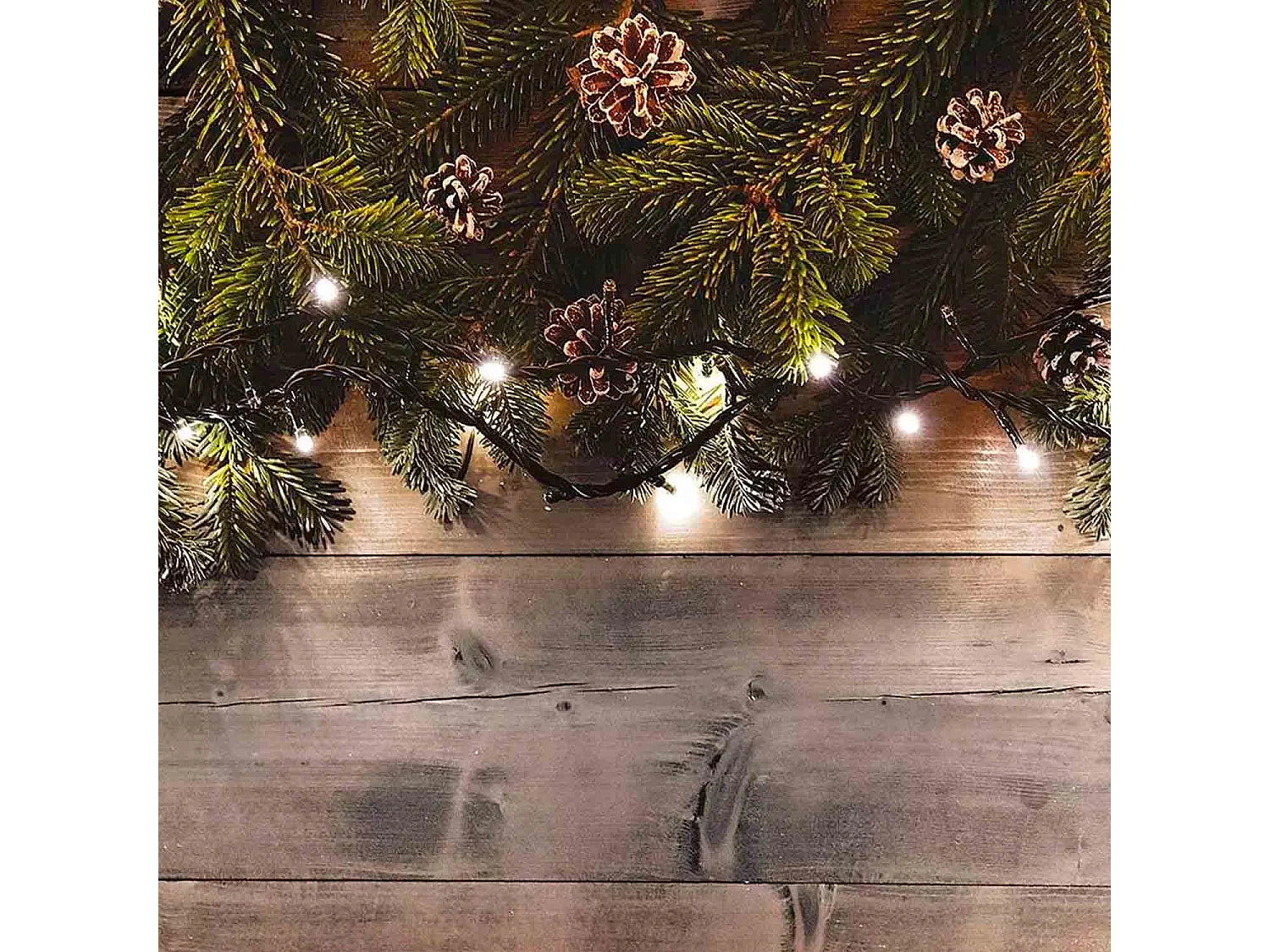 Luci di Natale colore bianco caldo, catena luminosa per esterno 100 LED