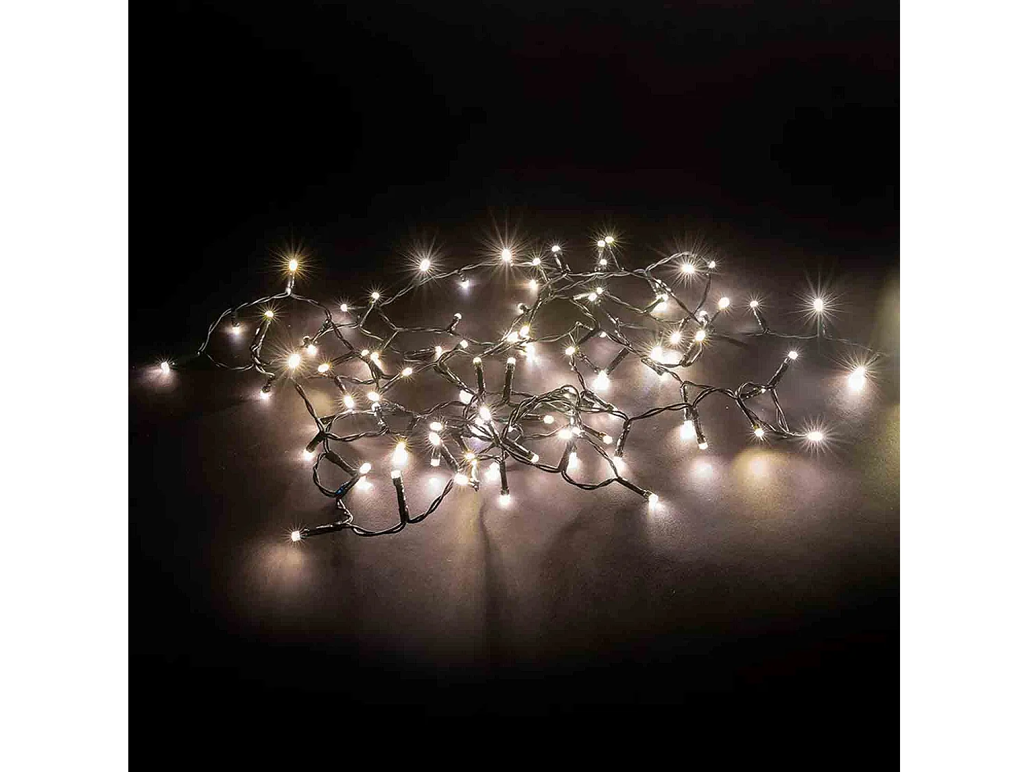 Luci di Natale colore bianco caldo, catena luminosa per esterno 100 LED