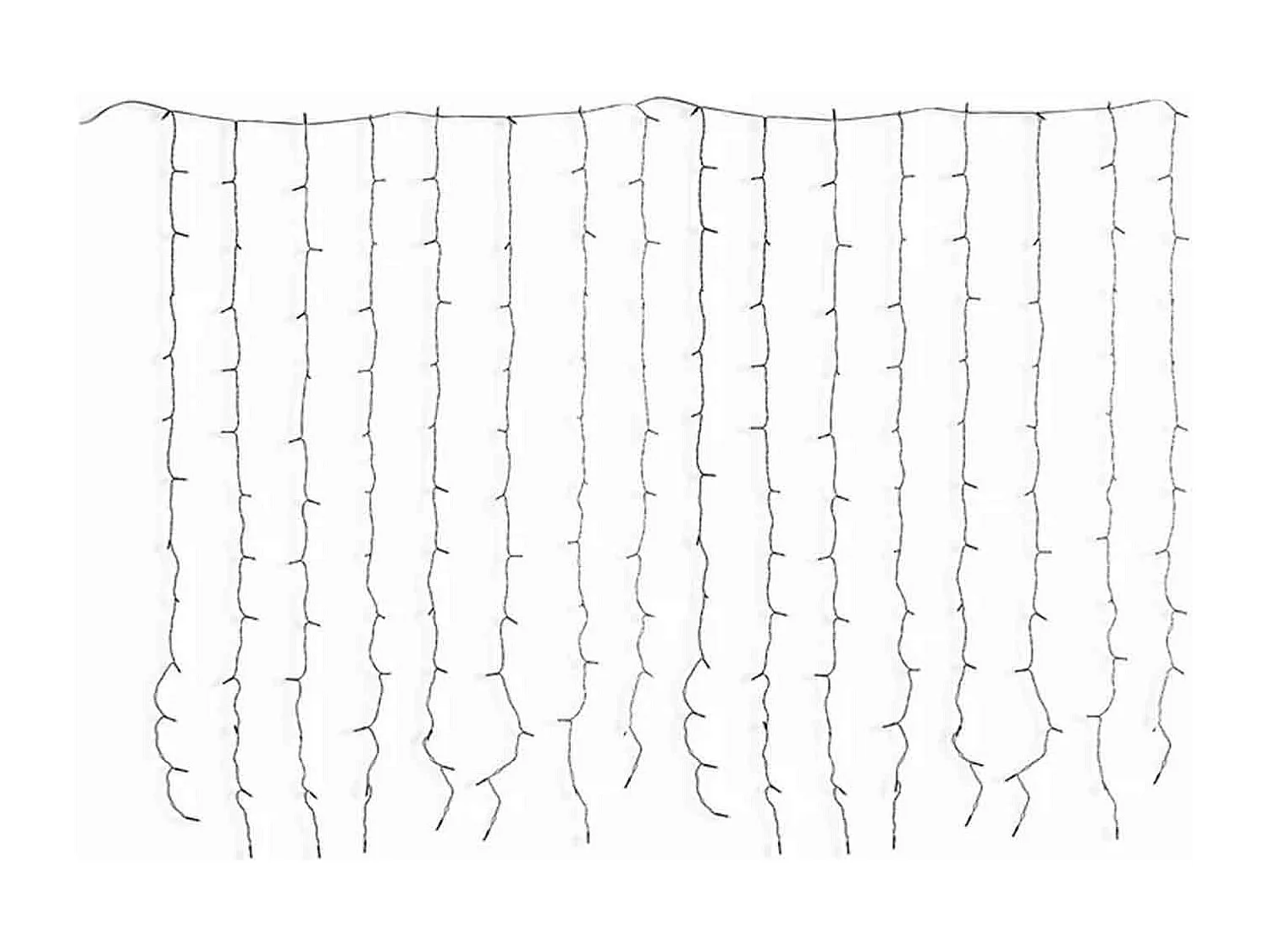 Tenda luminosa per esterno, luci Natale, 208 LED colore bianco caldo