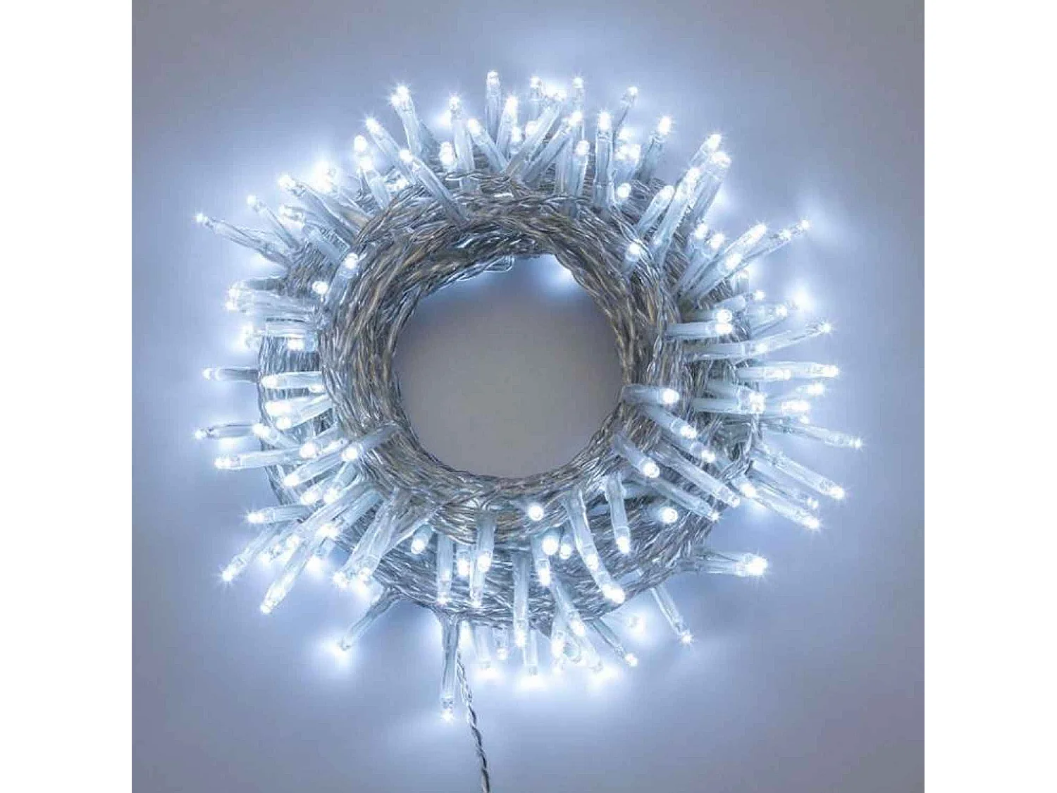 Lumineuse de Noël 2in1 blanc/blanc chaud, guirlande lumineuse pour intérieur et extérieur 400 LED