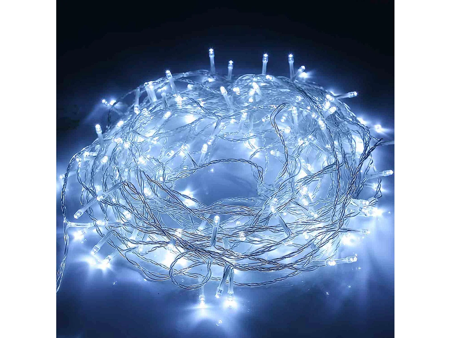 Luci decorative per esterno, fili in rame con 180 micro LED, bianco