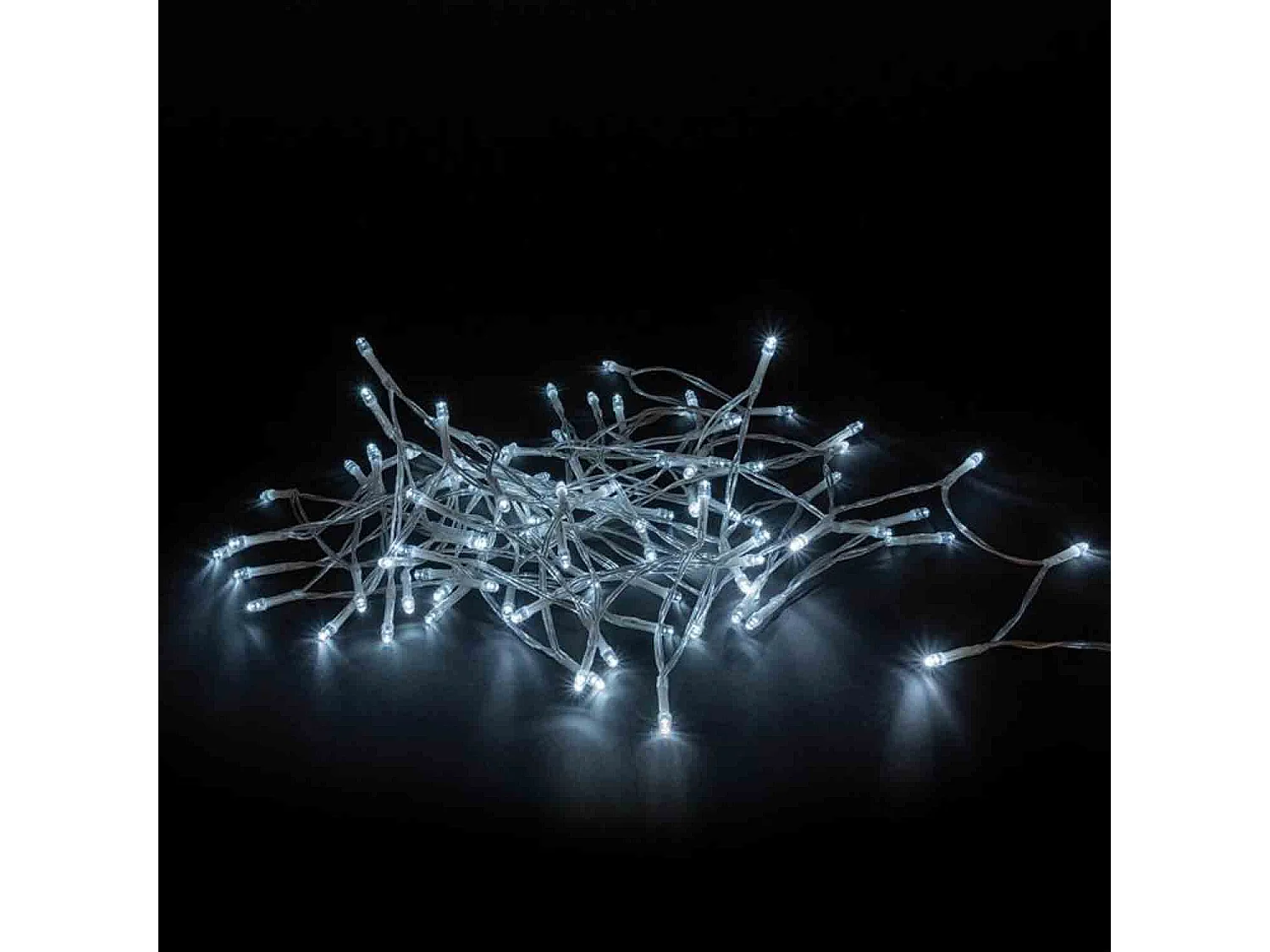 Lumineuse interieur à batterie, guirlande lumineuse Noël 100 LED, couleur blanc