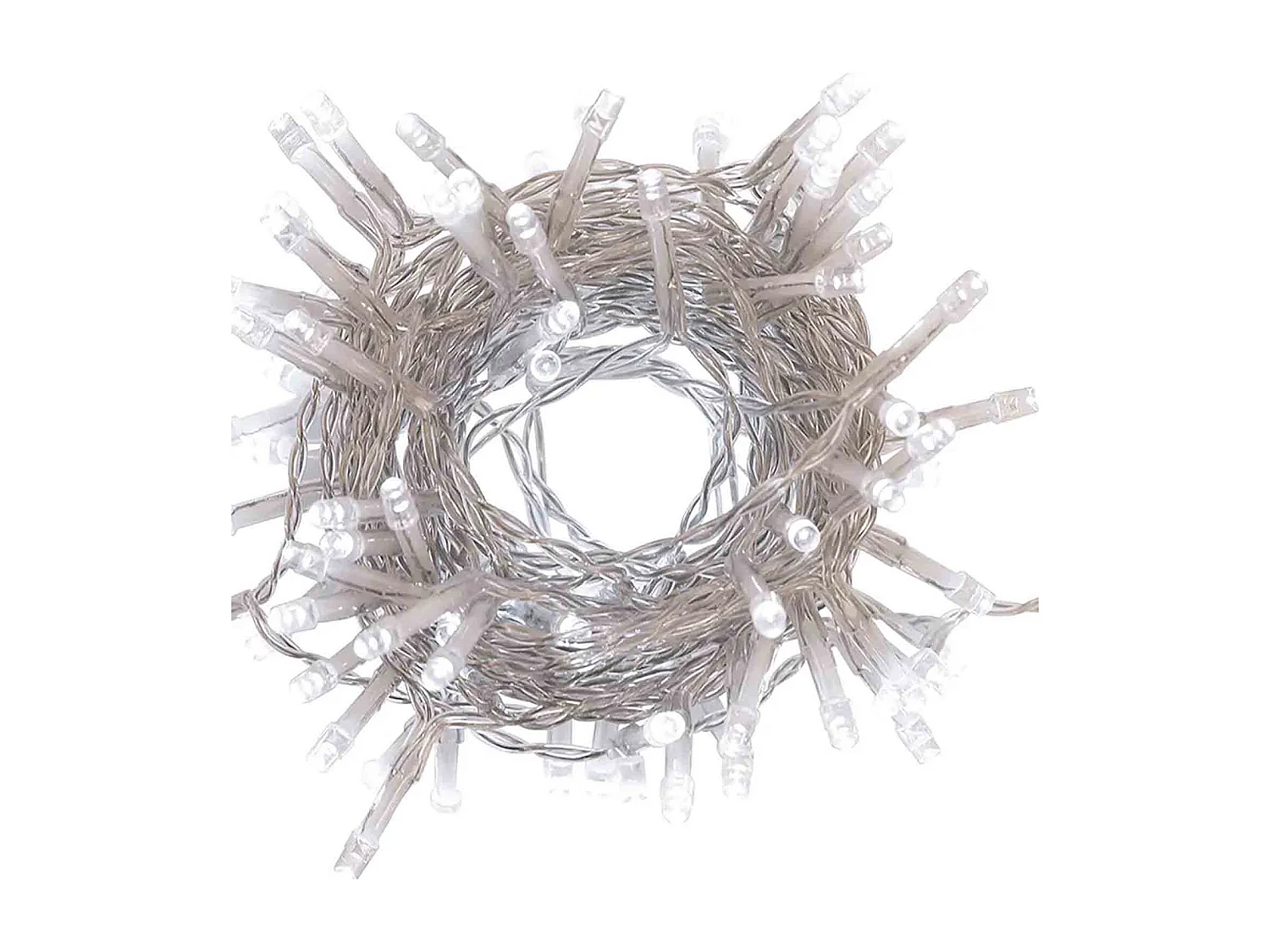 Lumineuse interieur à batterie, guirlande lumineuse Noël 100 LED, couleur blanc