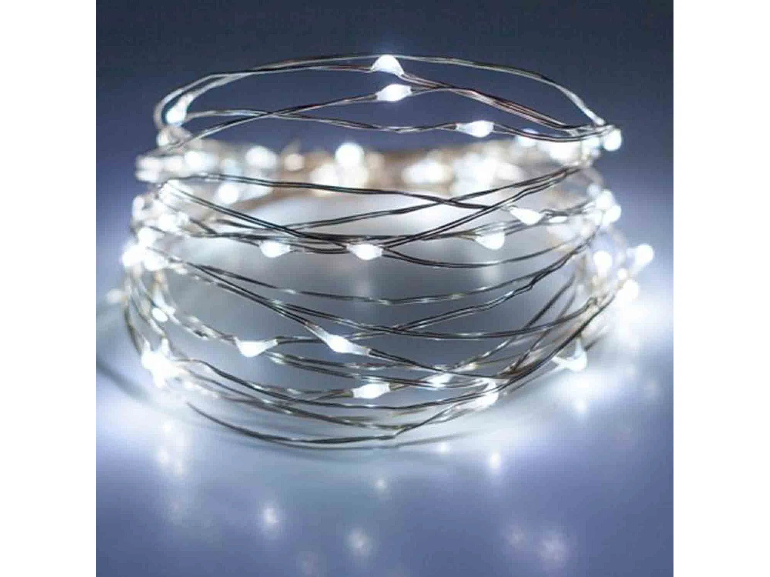 Luci decorative per esterno, fili in rame con 500 micro LED, bianco