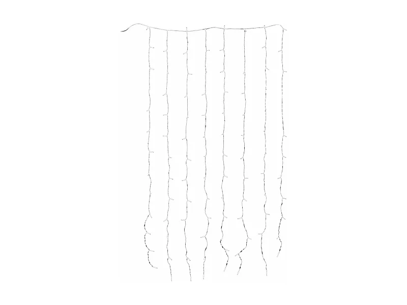 Rideau lumineux exterieur, guirlande lumineuse Noël, 120 LED blanc