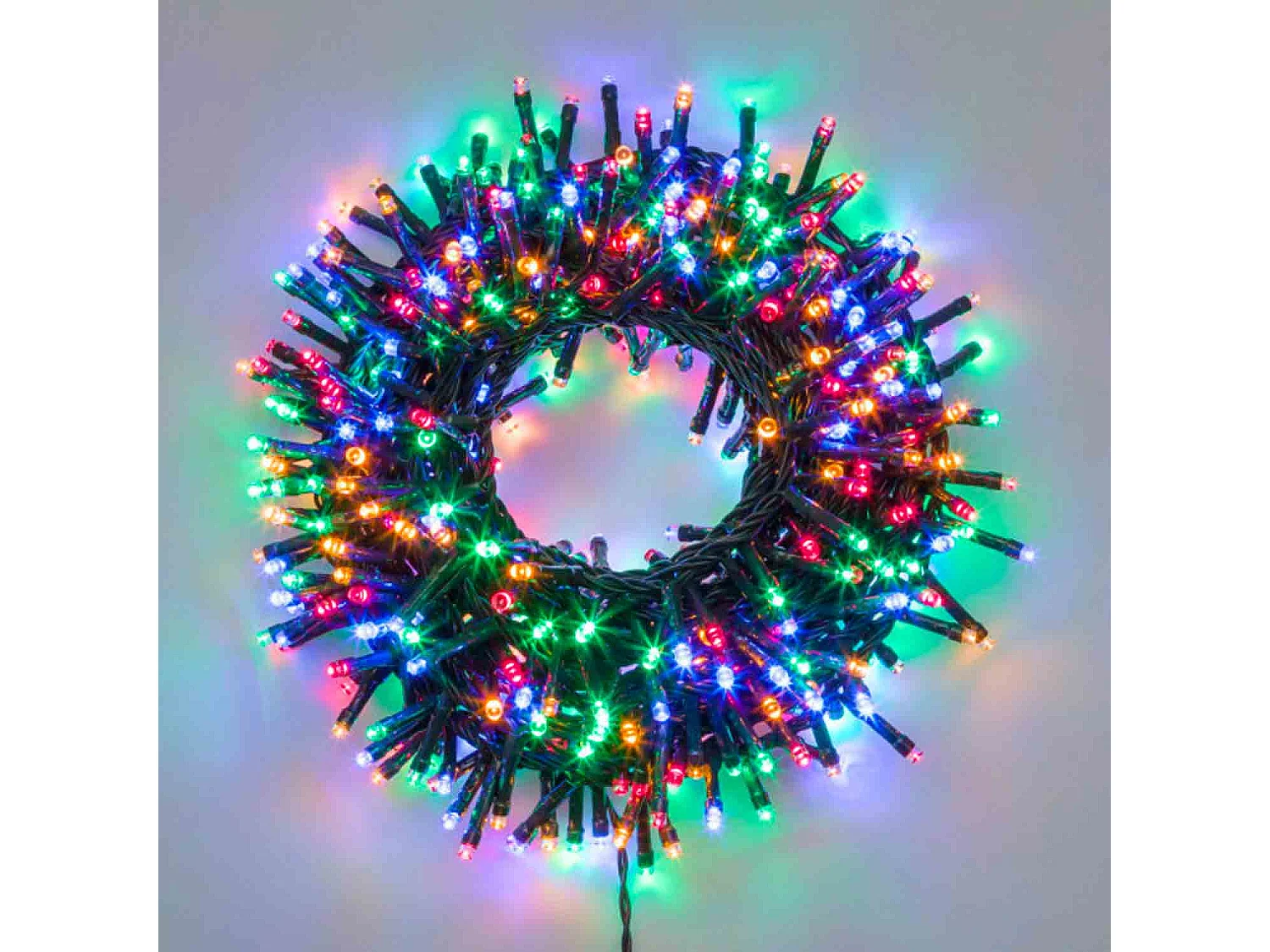 Luces Navidad 2in1 blanco cálido/multicolor, guirnalda luces para interior y exterior 400 LED