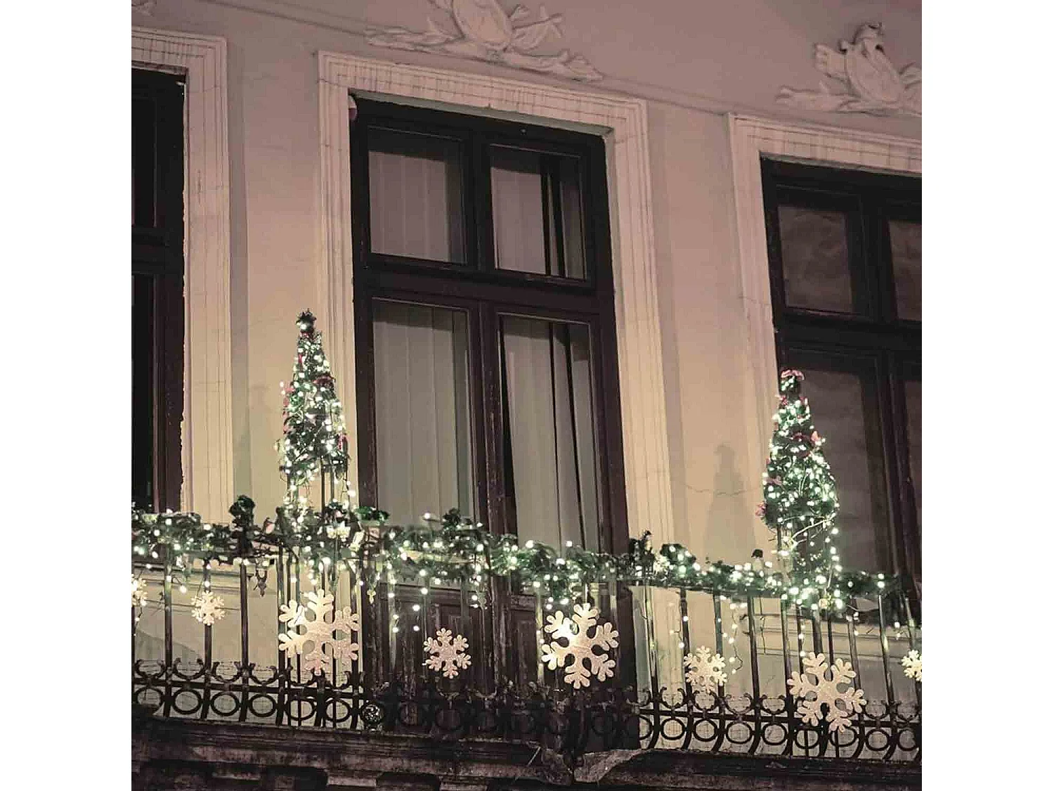 Lumineuse exterieur couleur blanc chaud, guirlande lumineuse Noël 180 LED