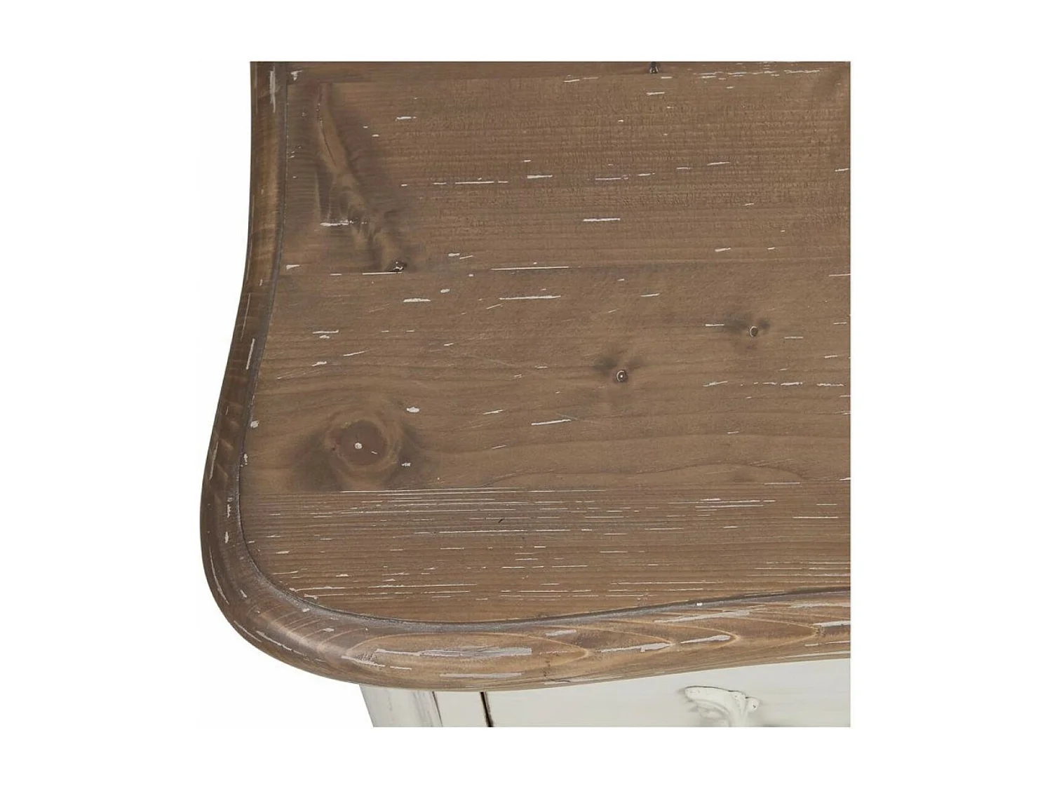 Meuble tv 2 tiroirs Bois Blanc - Château Interior's