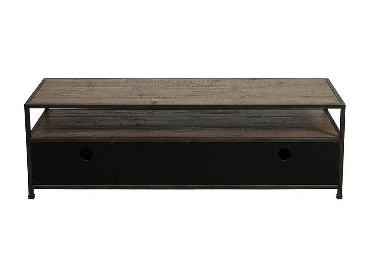 Meuble tv 2 tiroirs Bois Marron - Manufacture Interior's