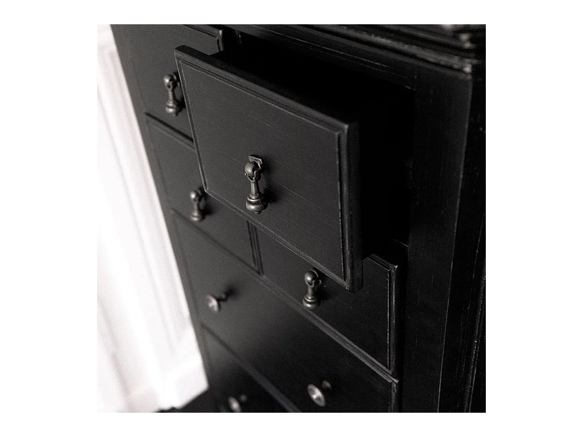 Semainier MDF Noir - Bruges Interior's