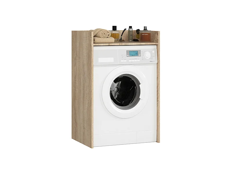 Waschmaschinenschrank FIN AKORD Sonoma Eiche 64 cm 1 Regalboden B64xH50xT98 cm