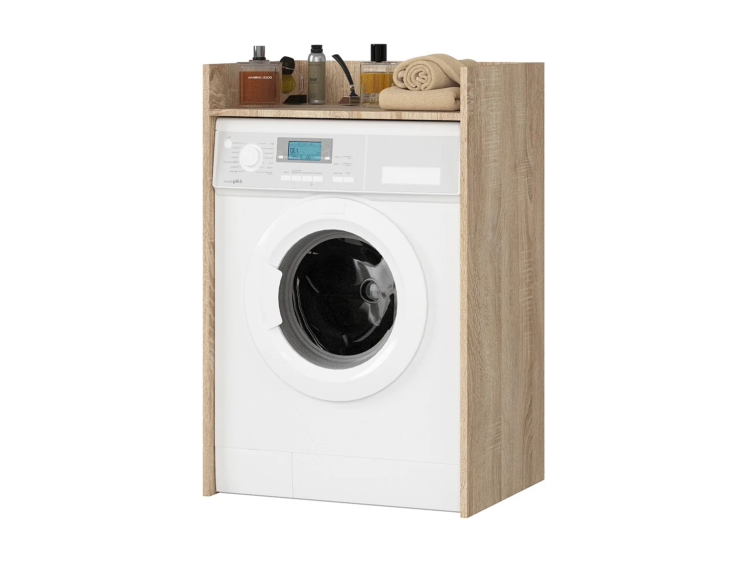 Meuble pour lave-linge AKORD FIN Chêne Sonoma 64 cm 1 étagère 64x50x98 cm