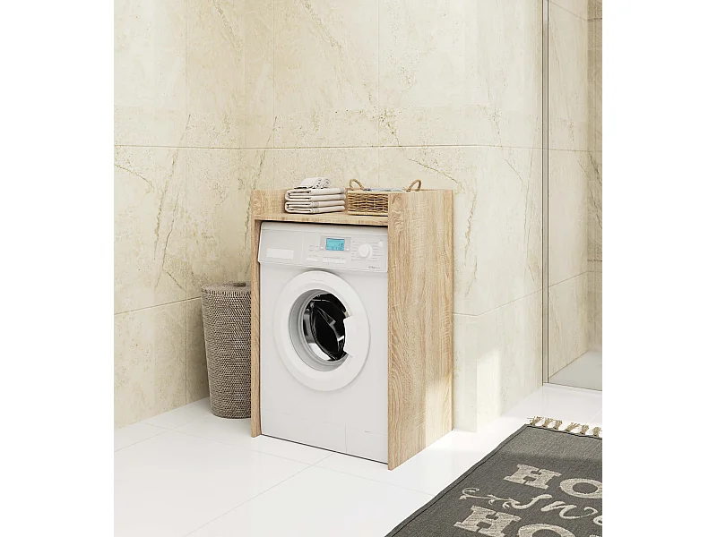 Meuble pour lave-linge AKORD FIN Chêne Sonoma 64 cm 1 étagère 64x50x98 cm