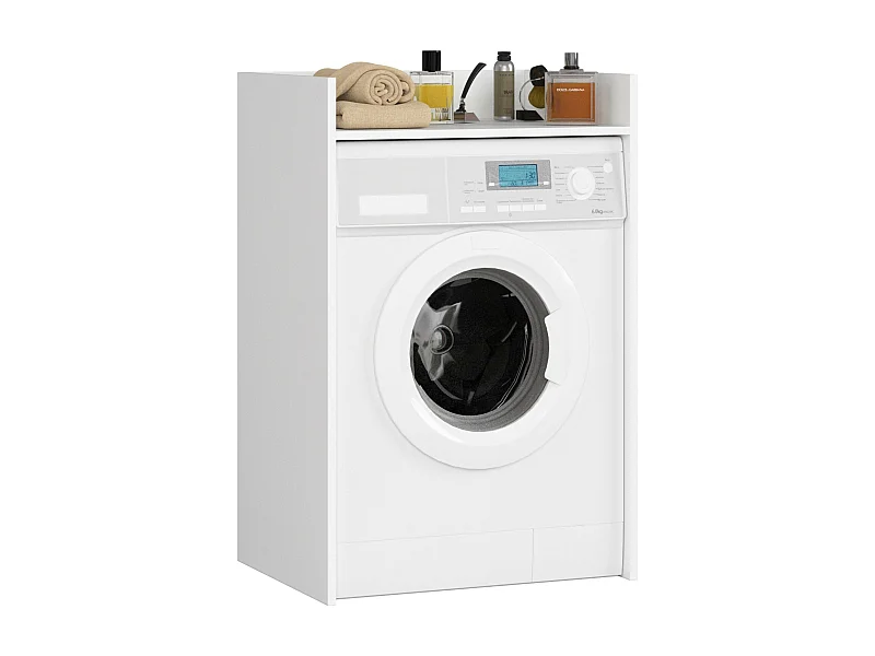 Waschmaschinenschrank FIN AKORD Weiß 64 cm 1 Regalboden B64xH50xT98 cm