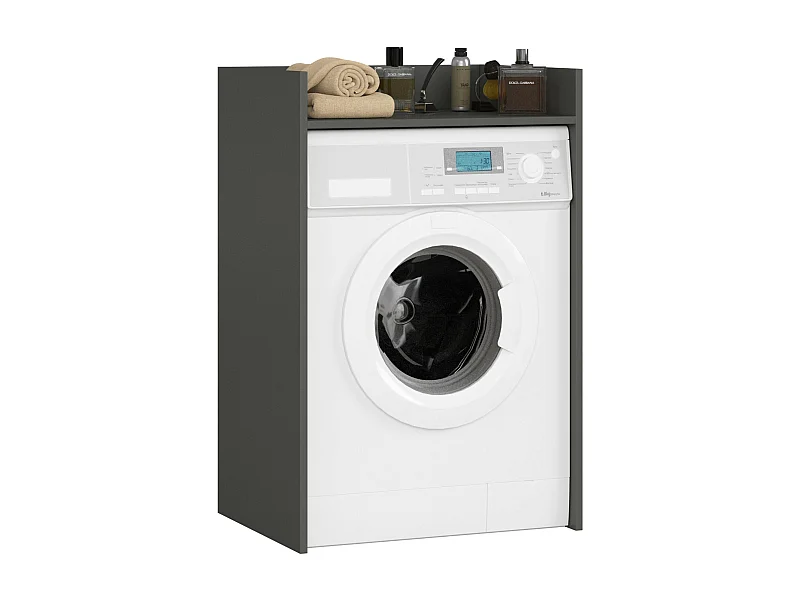 Wasmachine Kast / Wasmachine Ombouw / Wasmachine Meubel FIN / Grafietgrijs / AKORD Furniture Factory / 64 x 98 x 50 cm