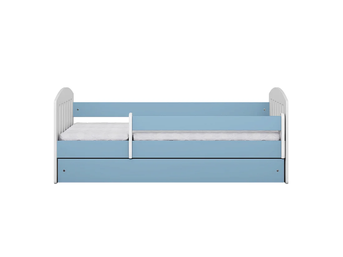 Letto a barriera per bambini 160x80cm con cassetto e materasso - CLASSIC - Azur