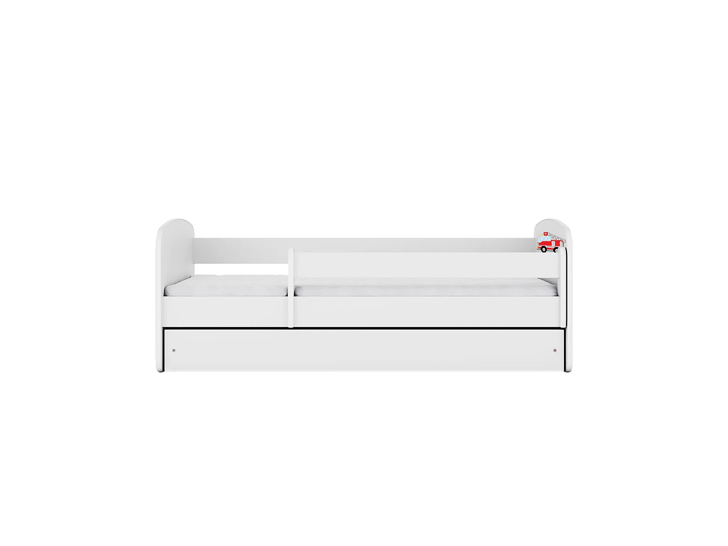 KINDERBETT Löschzug mit Schublade und Matratze 180/80cm