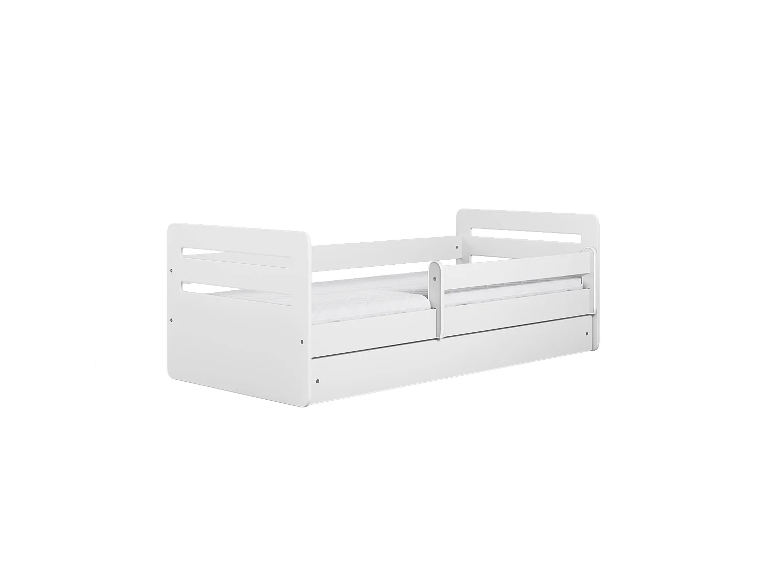 Benlemi Montessori Studie Kinderbed, Massief Hout, Grijs, 90 x 160 cm