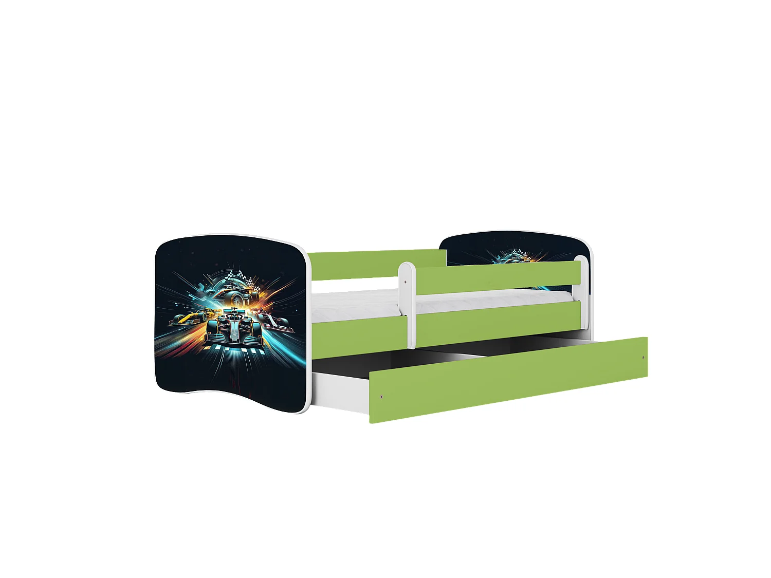 KINDERBETT Ethnie mit Schublade und Matratze 160/80cm