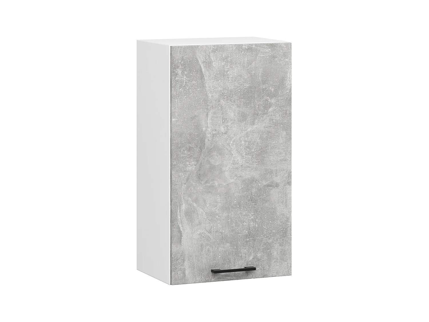 Szafka kuchenna AKORD W40 system OLIWIA H720 Biała 40 cm 1 drzwi kolor Beton mat 2 półki 40x30x72 cm