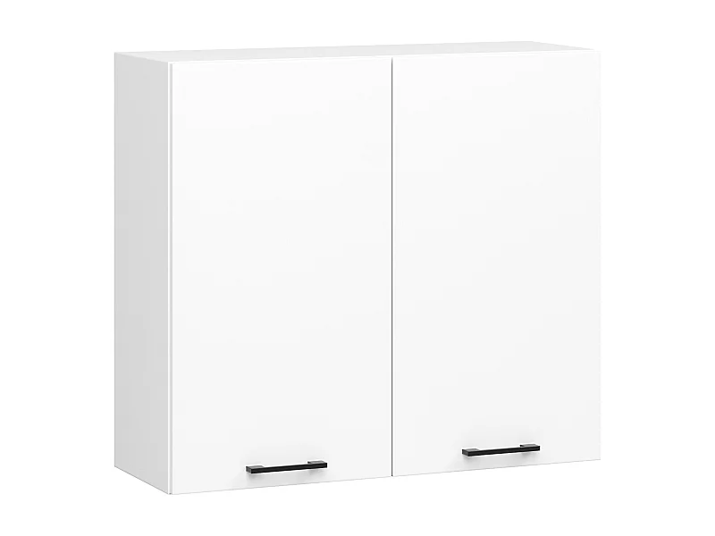 Oliwia Hangende Kast 80x72cm - 2 Deuren, Biały Mat, Eenvoudig Zelfmontage, Modern Design, Hoogwaardige Laminaatplaat voor Keukenorganisatie