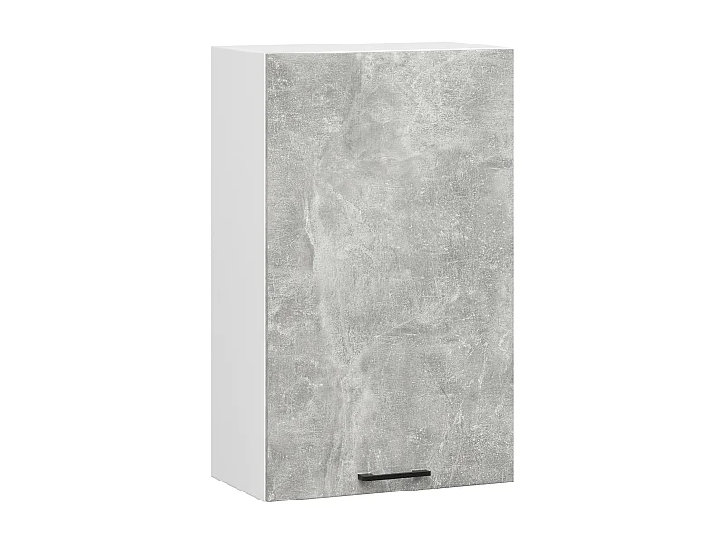 Hängeschrank Küchenschrank AKORD OLIWIA W 50 cm H720 Weiß, Steingrau Tür, 2 Regalböden 50x72x30 cm