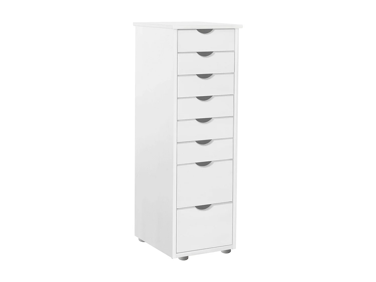 Gava | Commode à 6 tiroirs en pin blanc