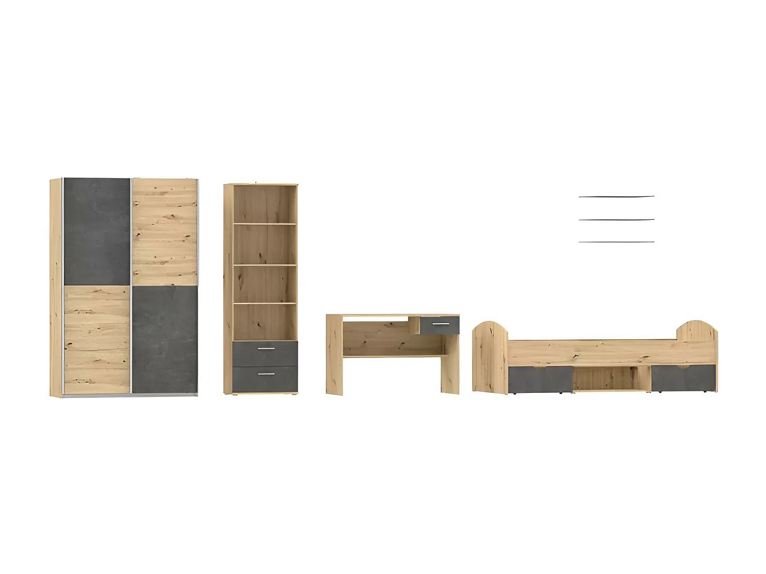 Chambre d'enfants Lupo/Artisan&Anthracite