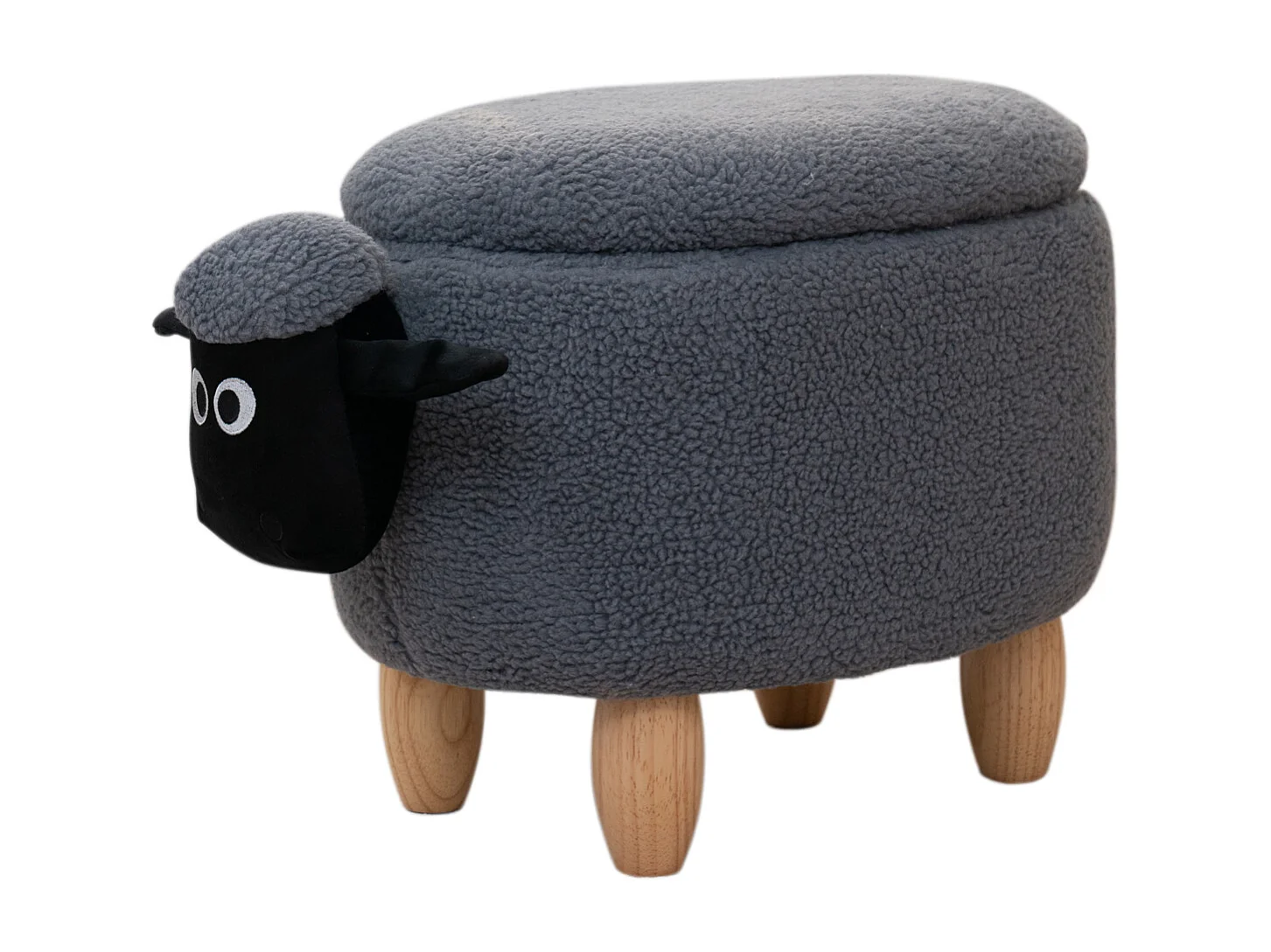 Tabouret animal mouton gris