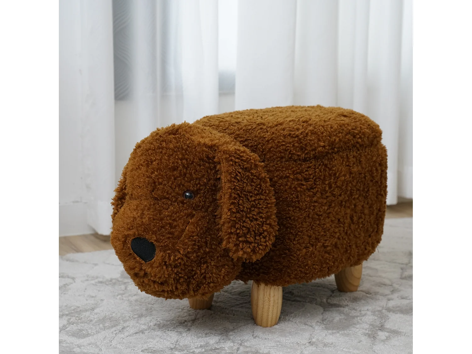 Tabouret animal caniche