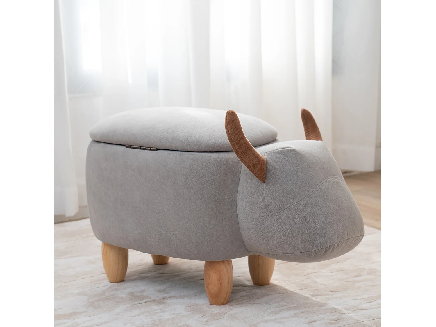 Tabouret animal taureau