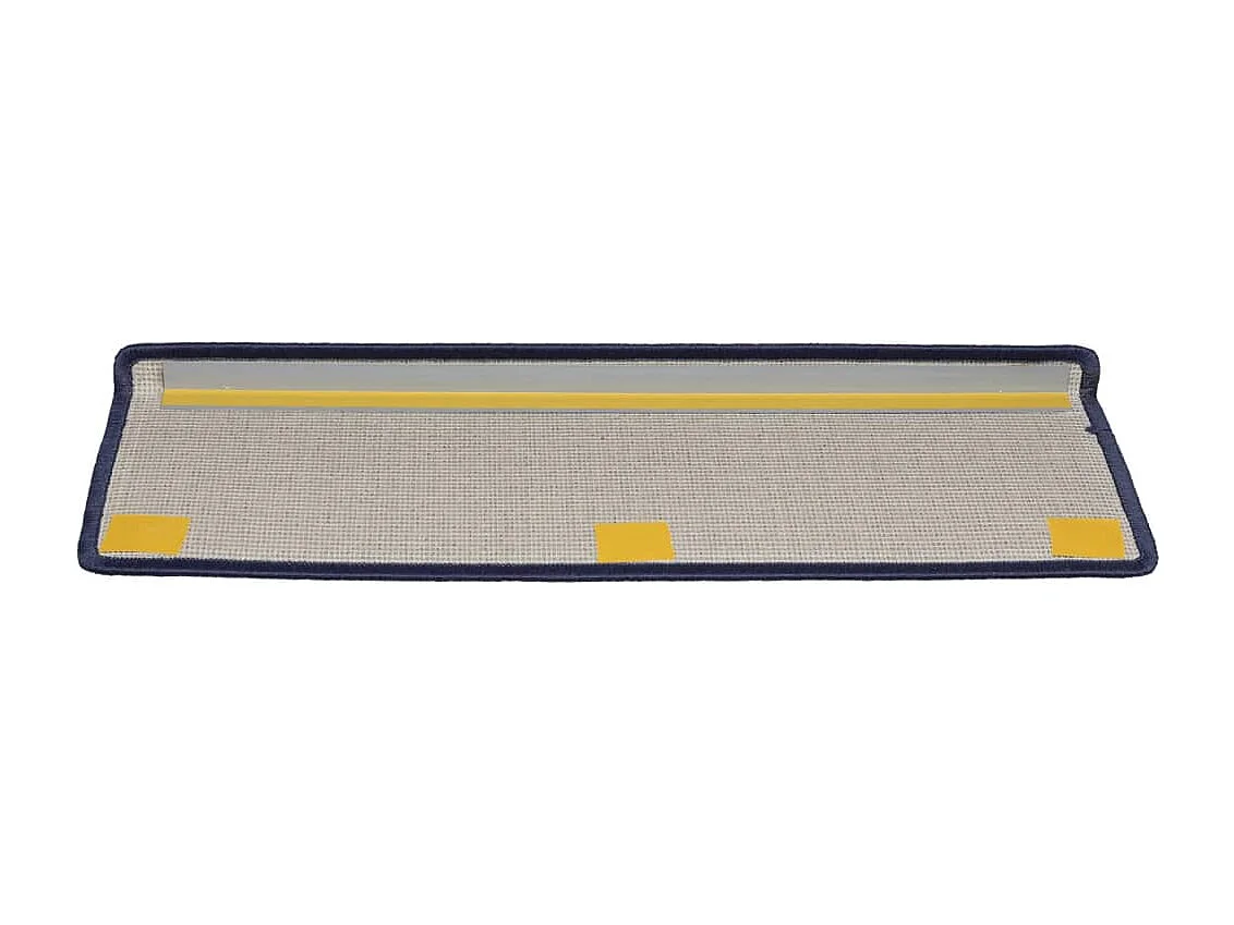 Prolenta Premium -  Tapis d'escalier 15 pcs 65x21x4 cm Bleu